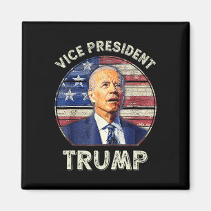 Vice President Trump Us Flag Biden 2024 Election M Magnet