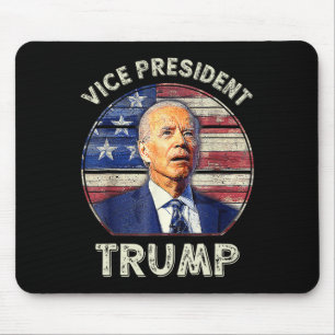 Vice President Trump Us Flag Biden 2024 Election M Mouse Mat