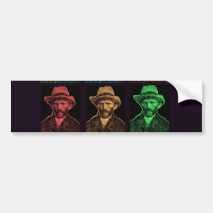 Vicent Van Gogh Collage Bumper Sticker