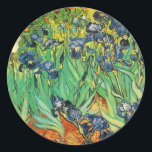 Vicent van Gogh, Irises Classic Round Sticker<br><div class="desc">Vicent van Gogh,  Irises</div>
