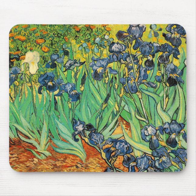 Vicent van Gogh, Irises Mouse Mat (Front)