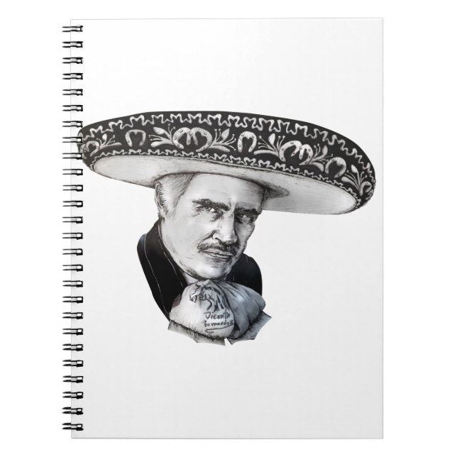 Vicente Fernandez Sombrero Drawing Notebook (Front)