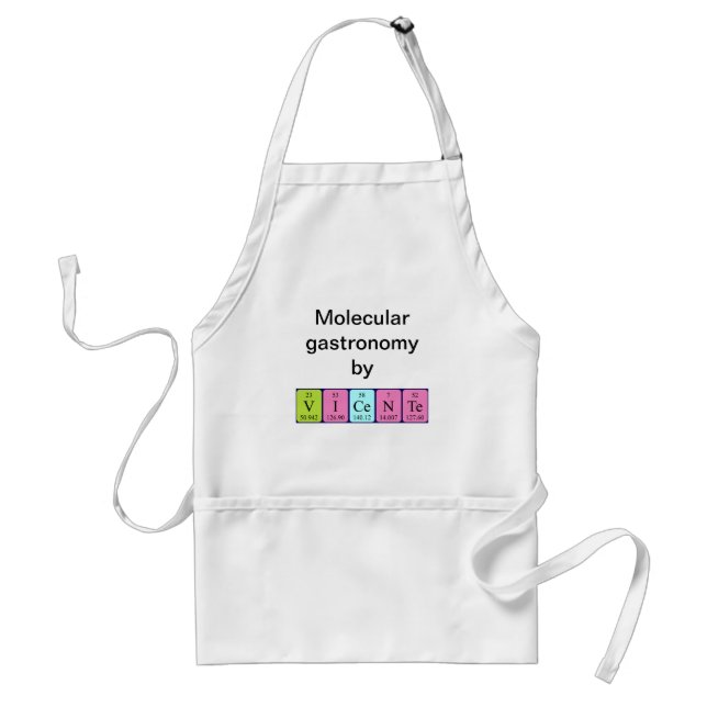 Vicente periodic table name apron (Front)