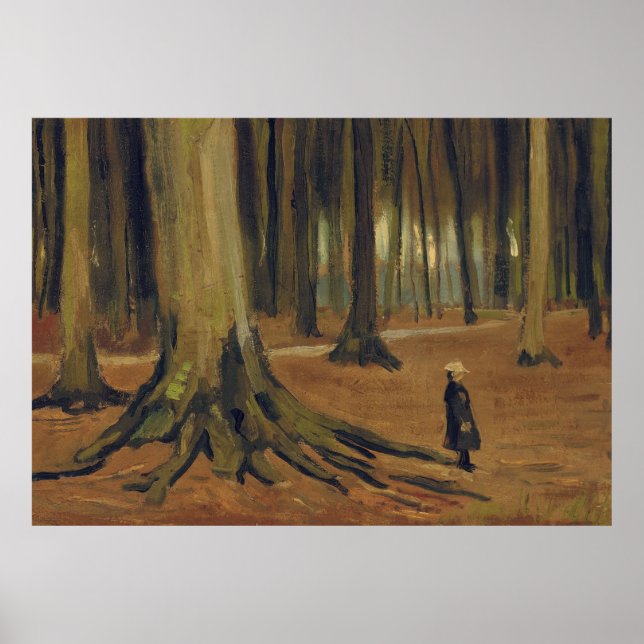 Vicente van Gogh – Girl in the woods Poster (Front)