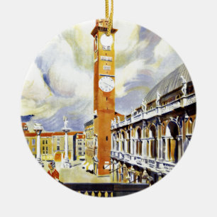 Vicenza Italy Basilica Palladiana Ceramic Tree Decoration