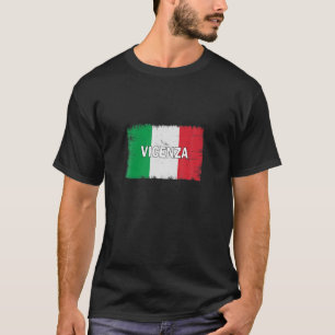 Vicenza - Italy - City With Italian Flag T-Shirt