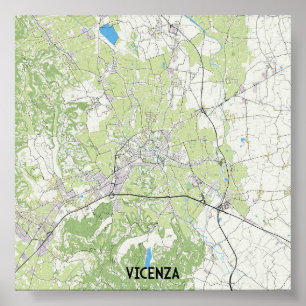 Vicenza Italy map Poster