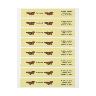 Viceroy Butterfly Beautiful Nature Photography Wrap Around Label
