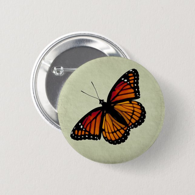 Viceroy Butterfly Button (Front & Back)