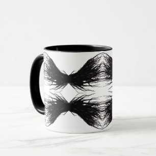 Vices Abstract Black Wings Alcohol Ink Art Mug