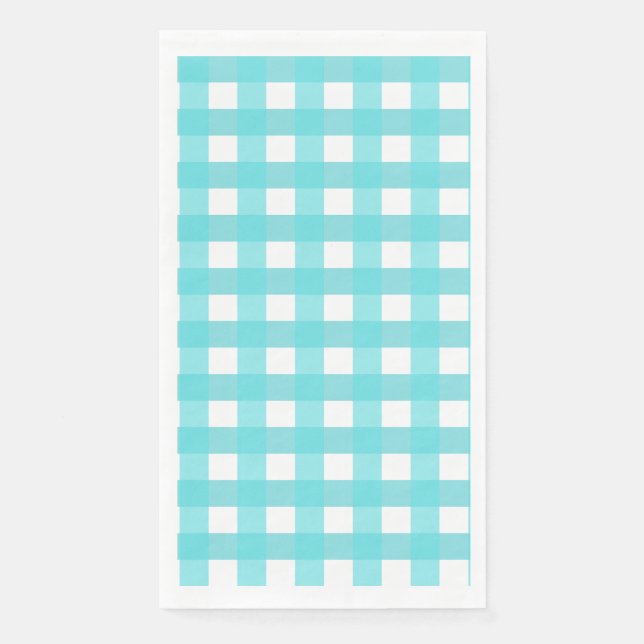 Vichy Blue Sky Napkin (Front)