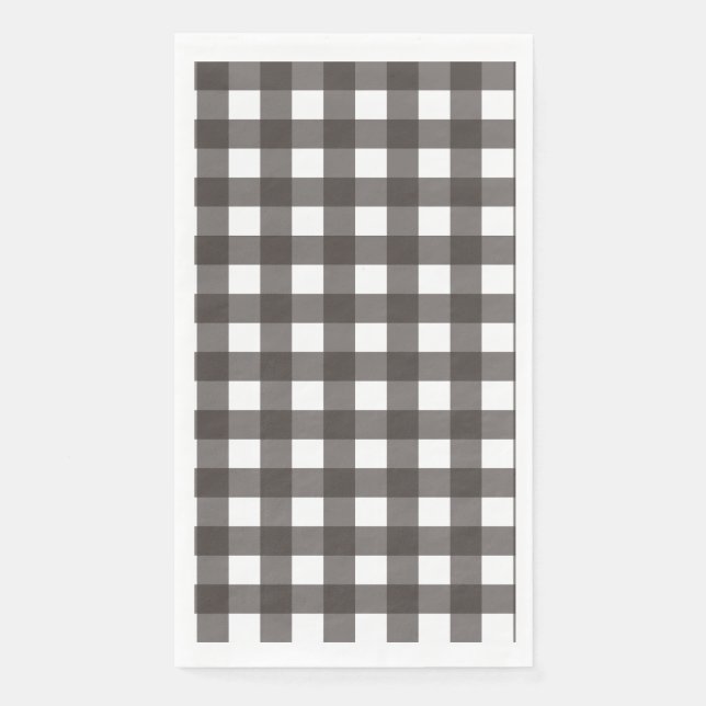 Vichy Gris anthracite Napkin (Front)