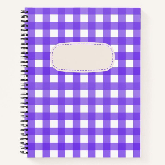 Vichy Lavande Notebook (Front)