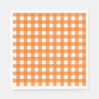 Vichy Orange Napkin