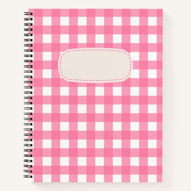 Vichy Rose Notebook (Front)