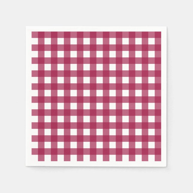 Vichy Rouge Cherry Napkin (Front)