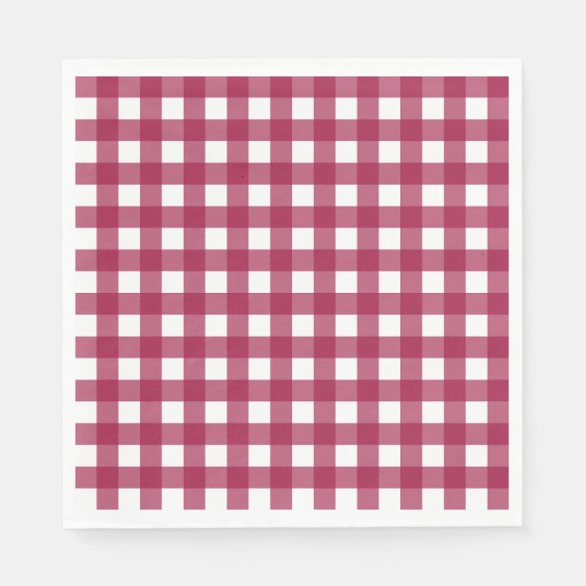 Vichy Rouge Cherry Napkin (Front)