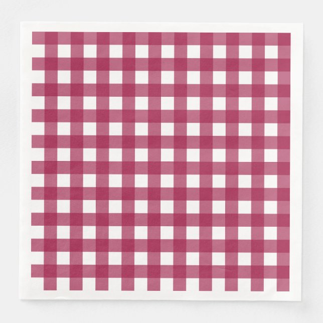 Vichy Rouge Cherry Napkin (Front)