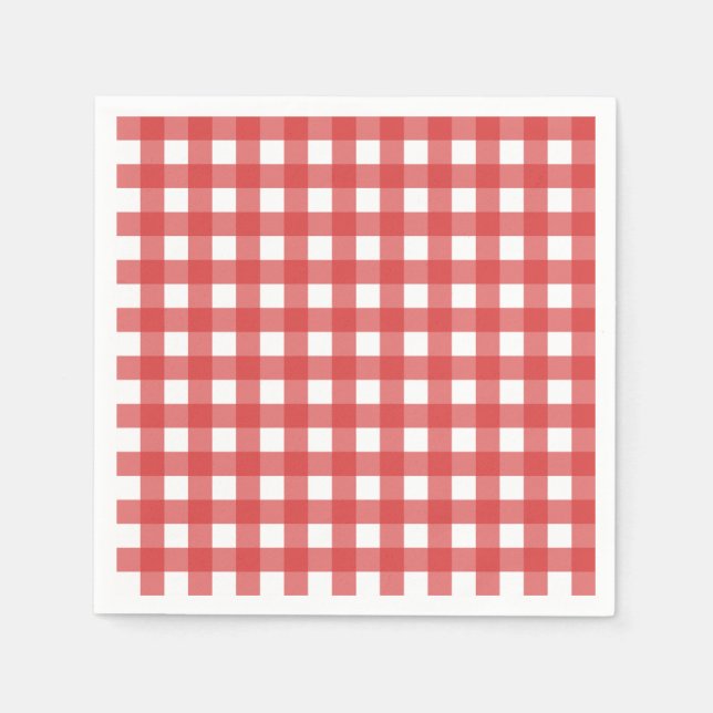 Vichy Rouge Napkin (Front)