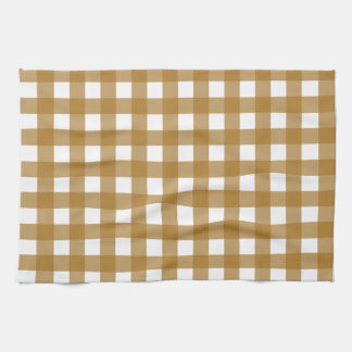 Vichy Sienne Tea Towel