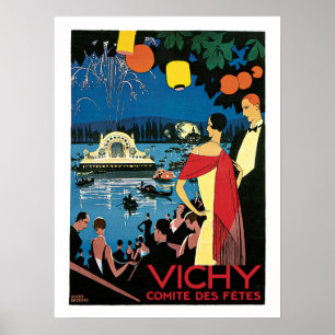 Vichy Vintage French Travel Poster