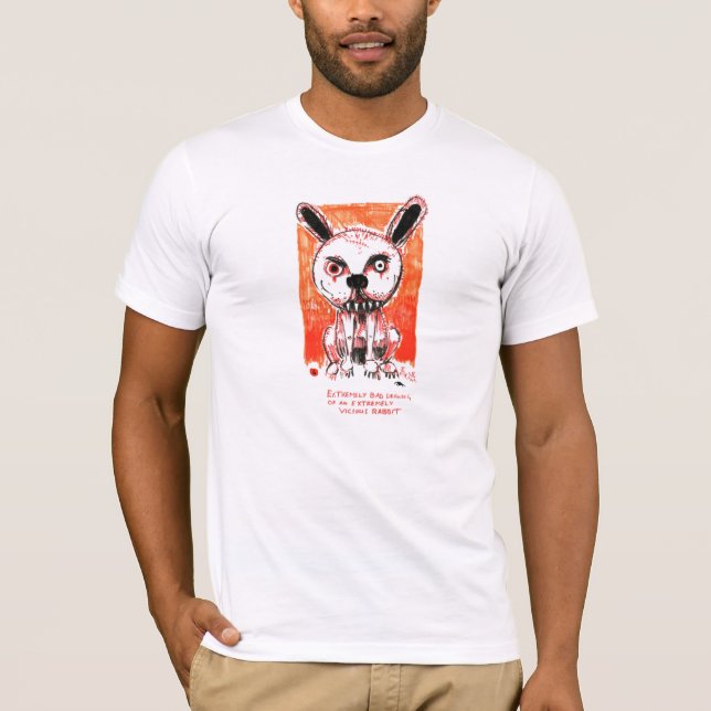Vicious Rabbit by Ian Miller T-Shirt (Front)