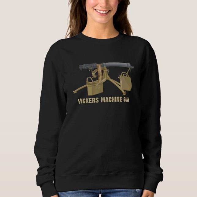 Vickers Machine Gun Diagram Sweatshirt (Front)