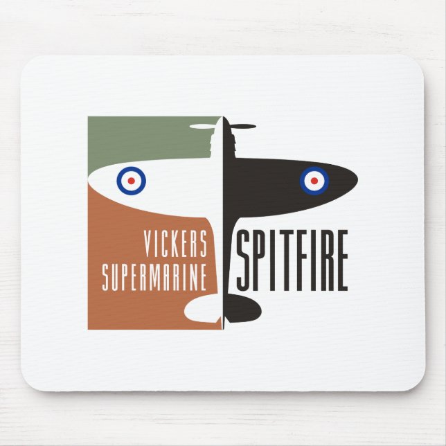 vickers supermarine spitfire mouse mat (Front)