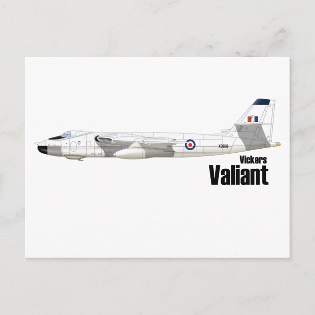 Vickers Valiant Postcard (Front)