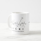 Vicki peptide name mug (Front Left)