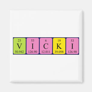 Vicki periodic table name magnet