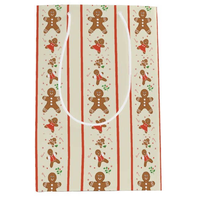 Vickie’s Gingerbread Parade-Cream Gift Bag (Front)