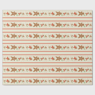 Vickie’s Gingerbread Parade-Cream Wrapping Paper