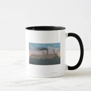 Vicksburg, MS - View of Boat with Cotton Onboard Mug