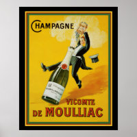 Vicomte de Moulliac Champagne 16 x 20