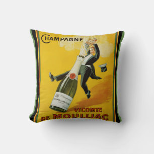 Vicomte de Moulliac Champagne Pillow