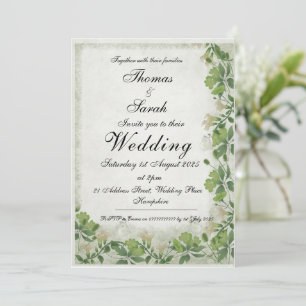 Vicorian Meadow Wedding Invitation