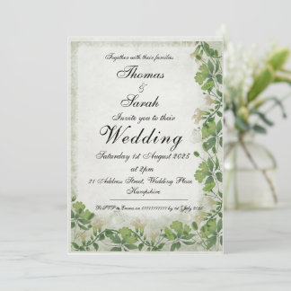 Vicorian Meadow Wedding Invitation
