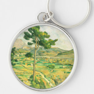 Victoire and the Viaduct Paul Cezanne Key Ring