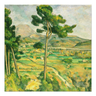 Victoire and the Viaduct Paul Cezanne Poster