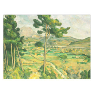 Victoire and the Viaduct Paul Cezanne Tablecloth