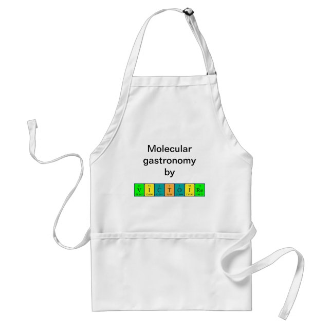 Victoire periodic table name apron (Front)