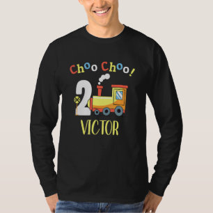 Victor Choo Choo Two Train 2nd Birthday Turning 2 T-Shirt