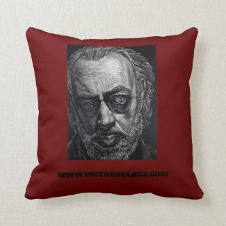 Victor Delhez cushion V1 (dark red)