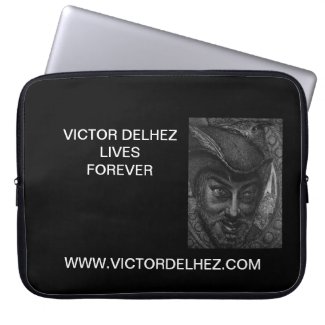 Victor Delhez lives forever Laptop/Tablet Sleeve