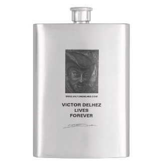 Victor Delhez lives forever premium flask