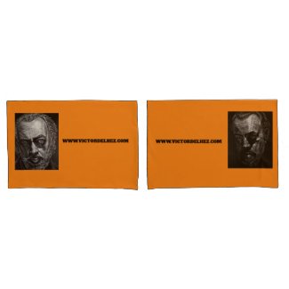 Victor Delhez pillowcases V1 (orange)