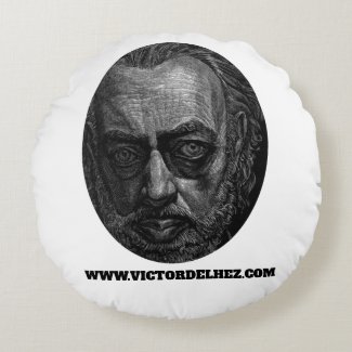 Victor Delhez round cushion V1 (white)