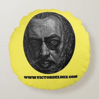 Victor Delhez round cushion V1 (yellow)