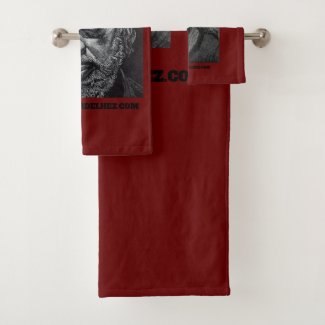 Victor Delhez towel set V1 (dark red)